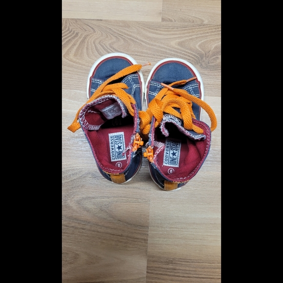 Converse Onestar Size 6 Toddler Hightop Shoes - Picture 5 of 5